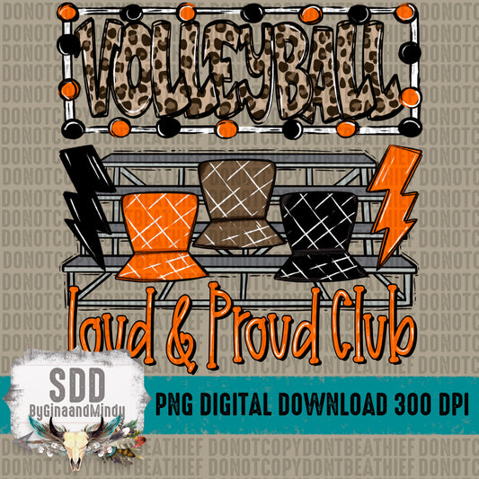 Volleyball Loud & Proud (Orange|Black)