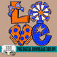 Love Cheer (Orange & Blue) Bundle