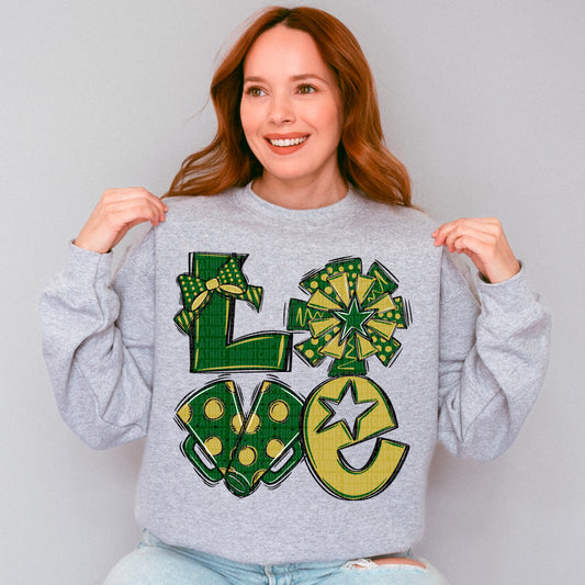 Love Cheer (Dark Green, Gold) Bundle