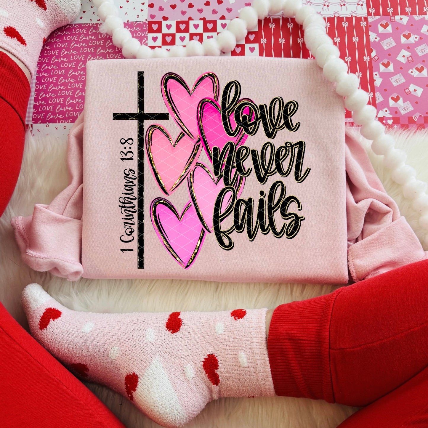 Love Never Fails Glitter