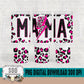 Mama Leopard Multi Hot Pink 40 oz Tumbler Digital Design