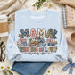 Mama Running on Love Faux Embroidery