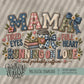 Mama Running on Love Faux Embroidery