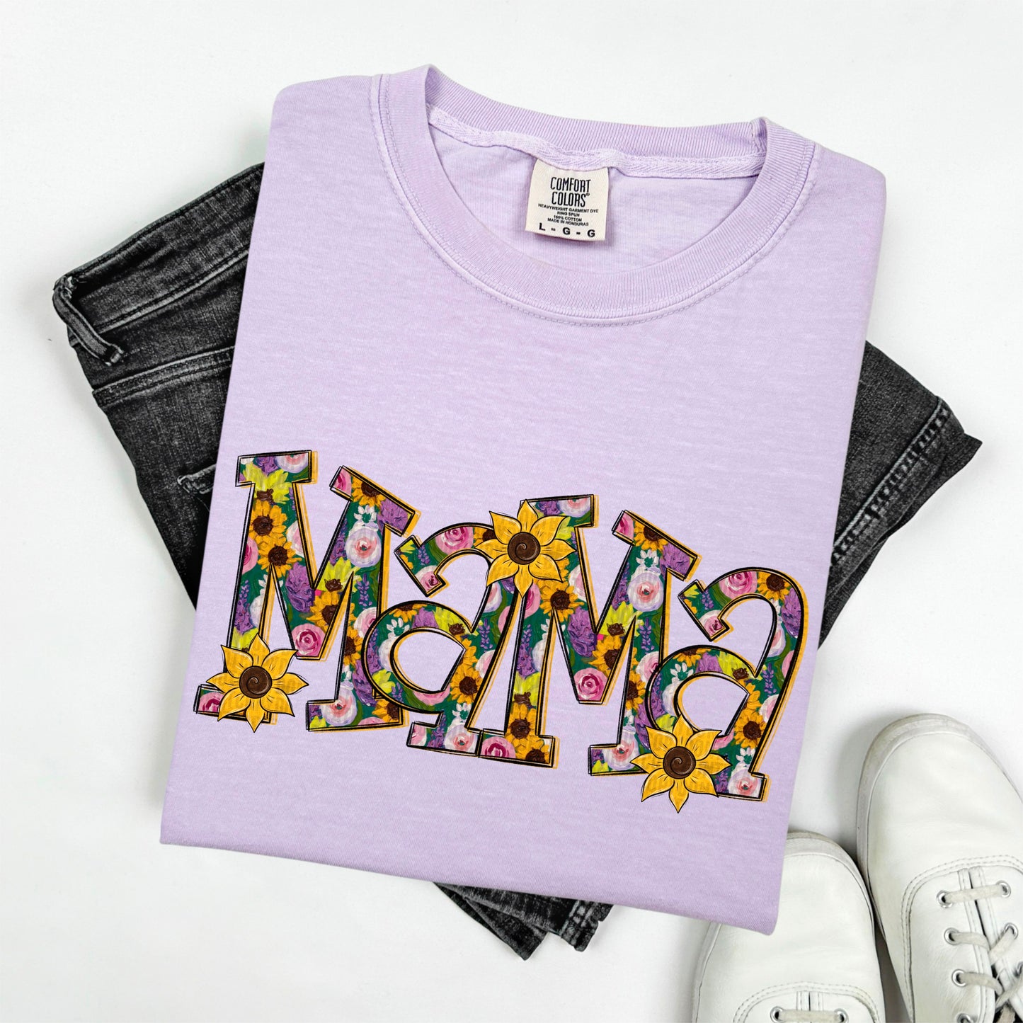 Floral Sunflowers; Mama
