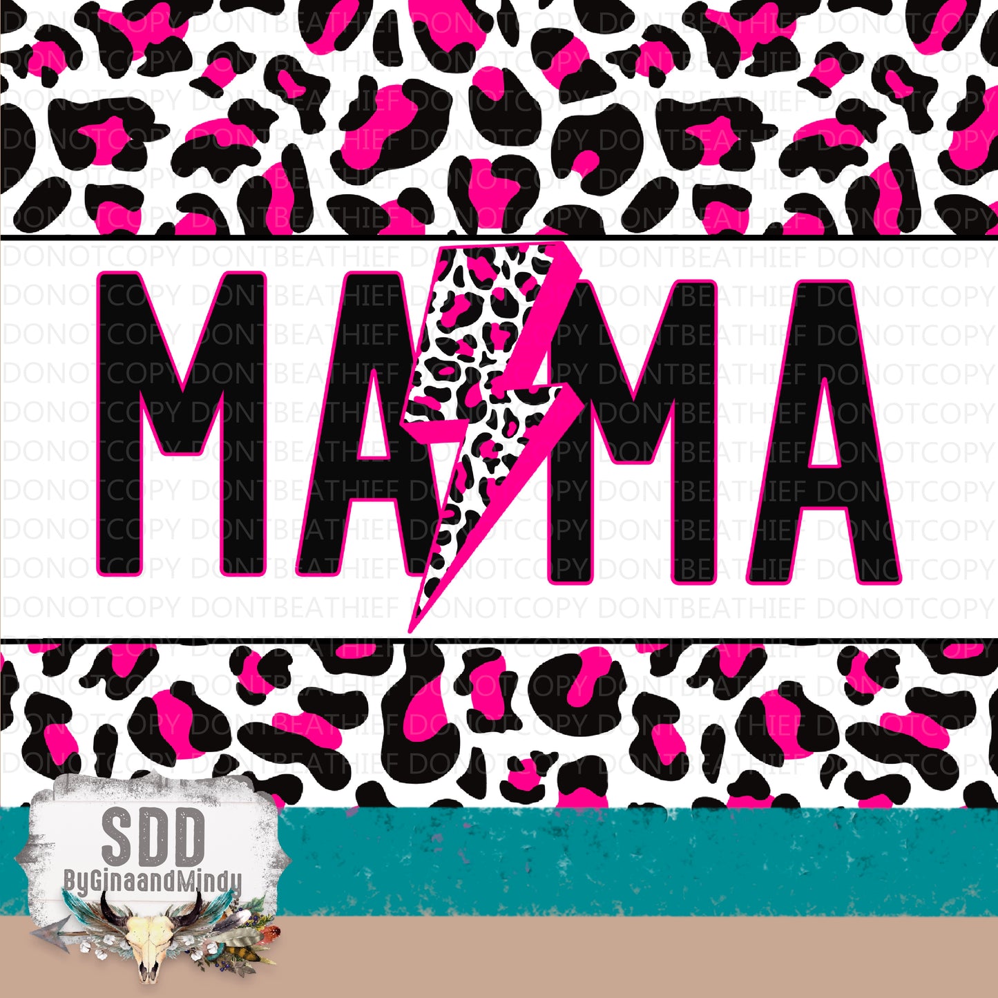 Mama Leopard Hot Pink 20oz Tumbler