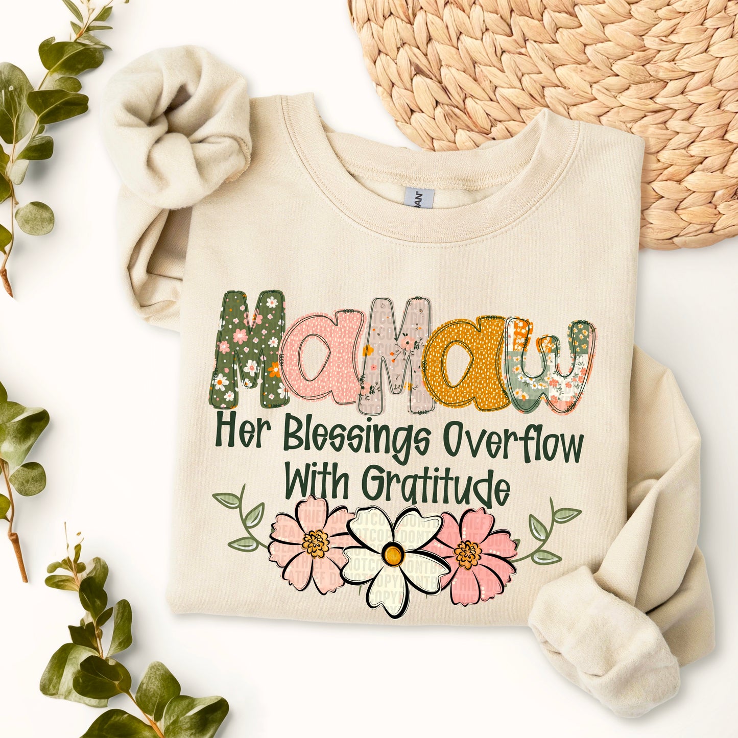 Boho Floral; Mamaw