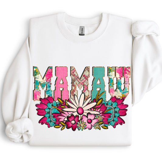 Western Floral Title Name Mamaw