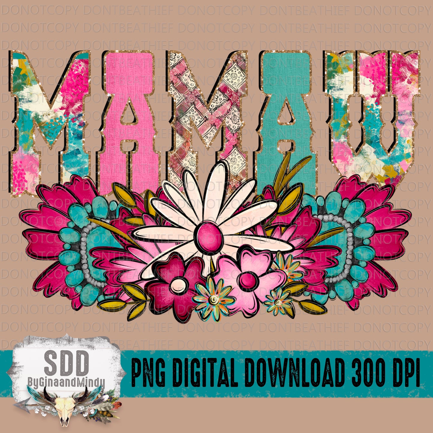 Western Floral Title Name Mawmaw