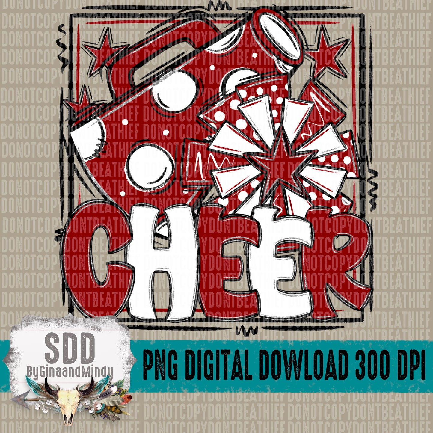 Cheer Bundle; Maroon & White