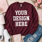 Maroon Crew Sweatshirt (Faith/Christian)