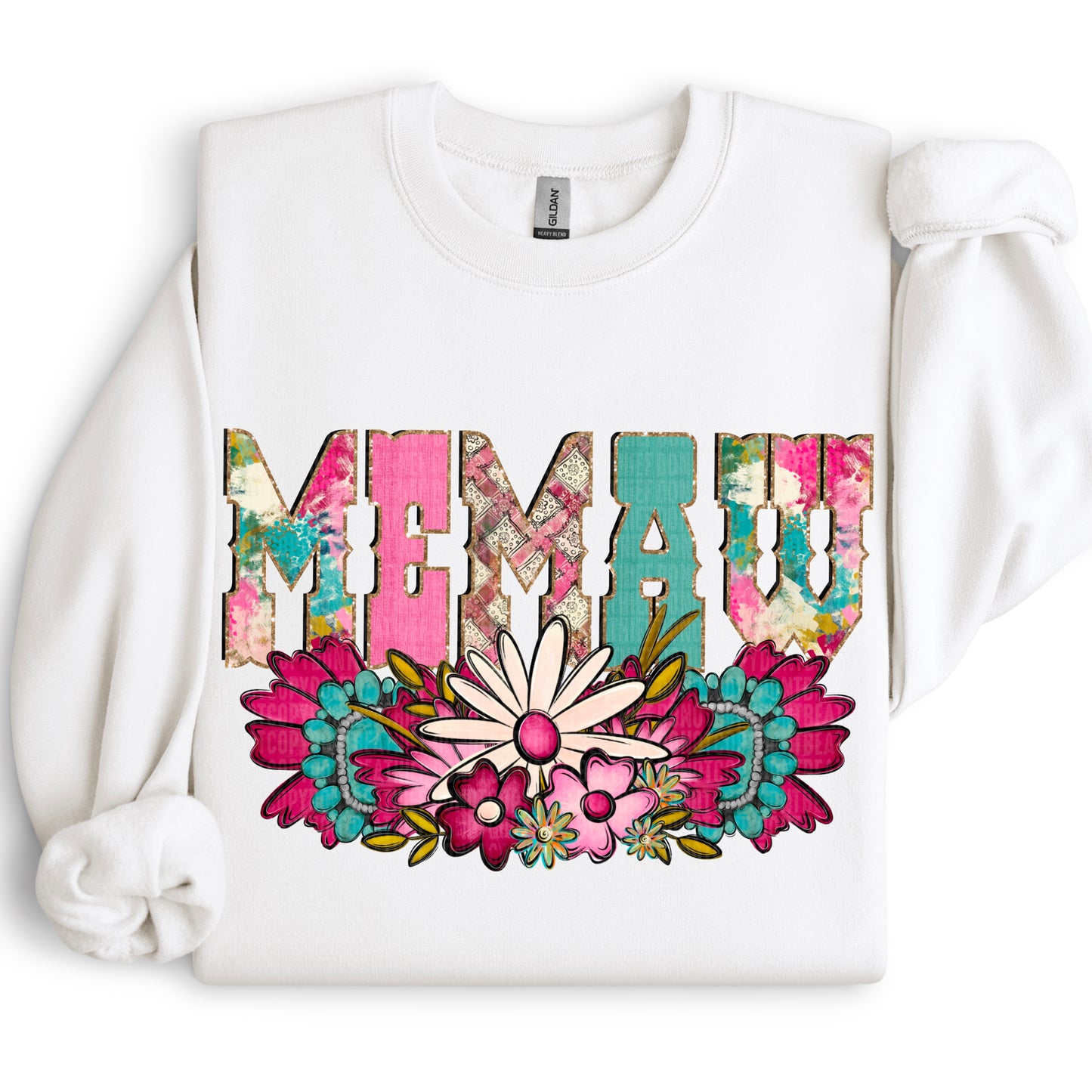 Western Floral Title Name Memaw