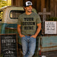 Men's Faith Military Green Mockup