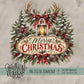 Merry Christmas Antler Wreath