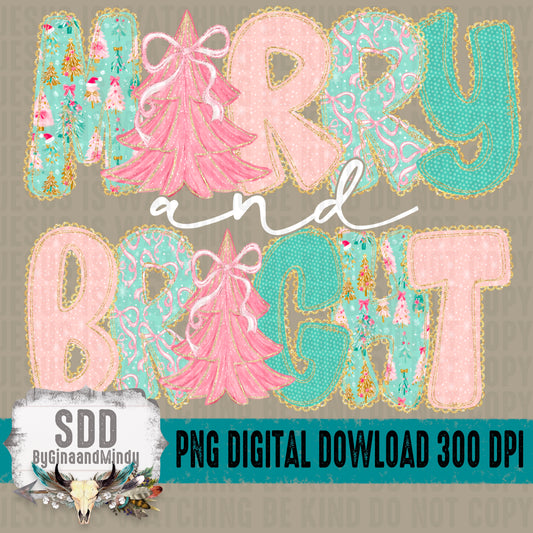 Pastel and Faux Lace Merry and Bright
