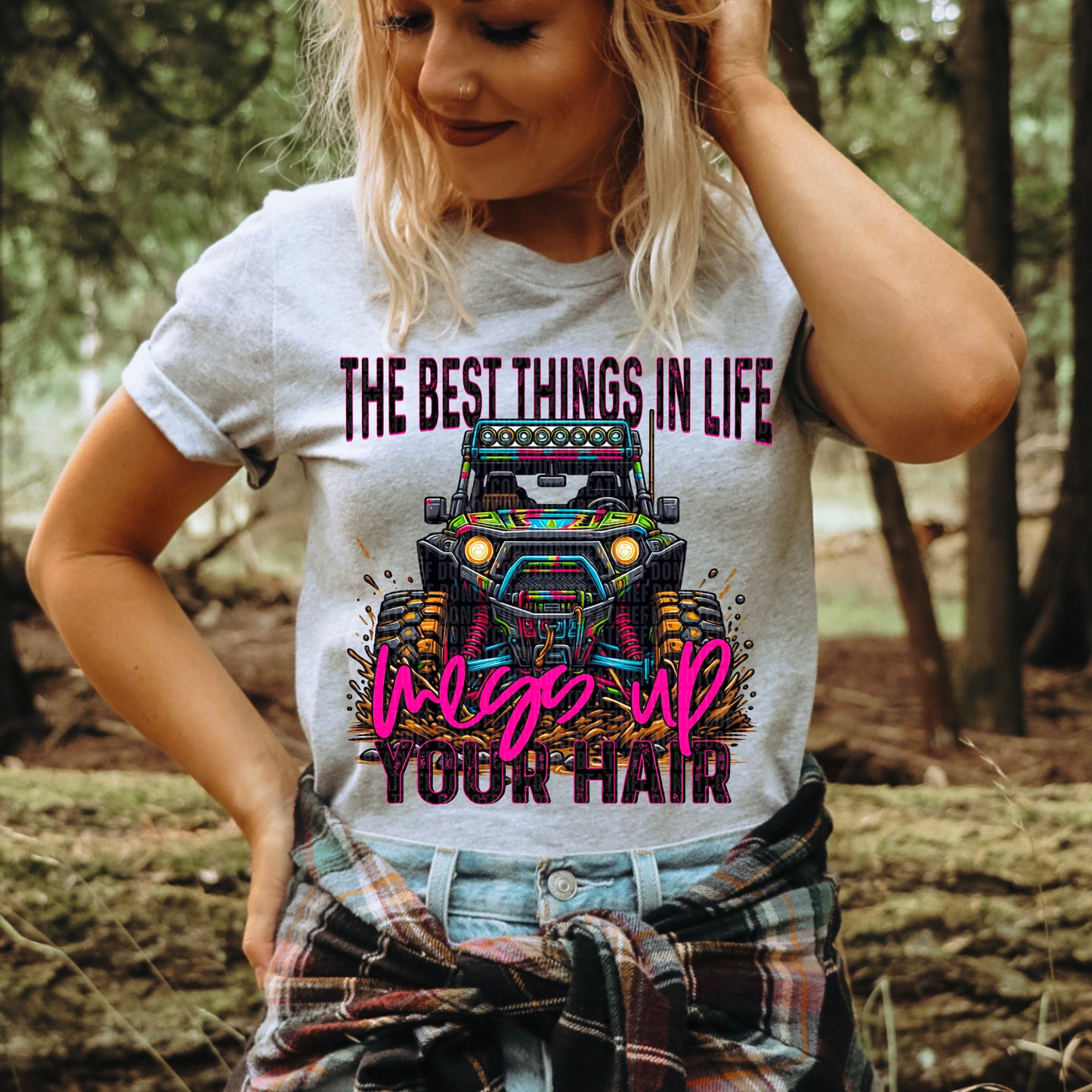 Best Things In Life Mess Up Your Hair (Colorful)