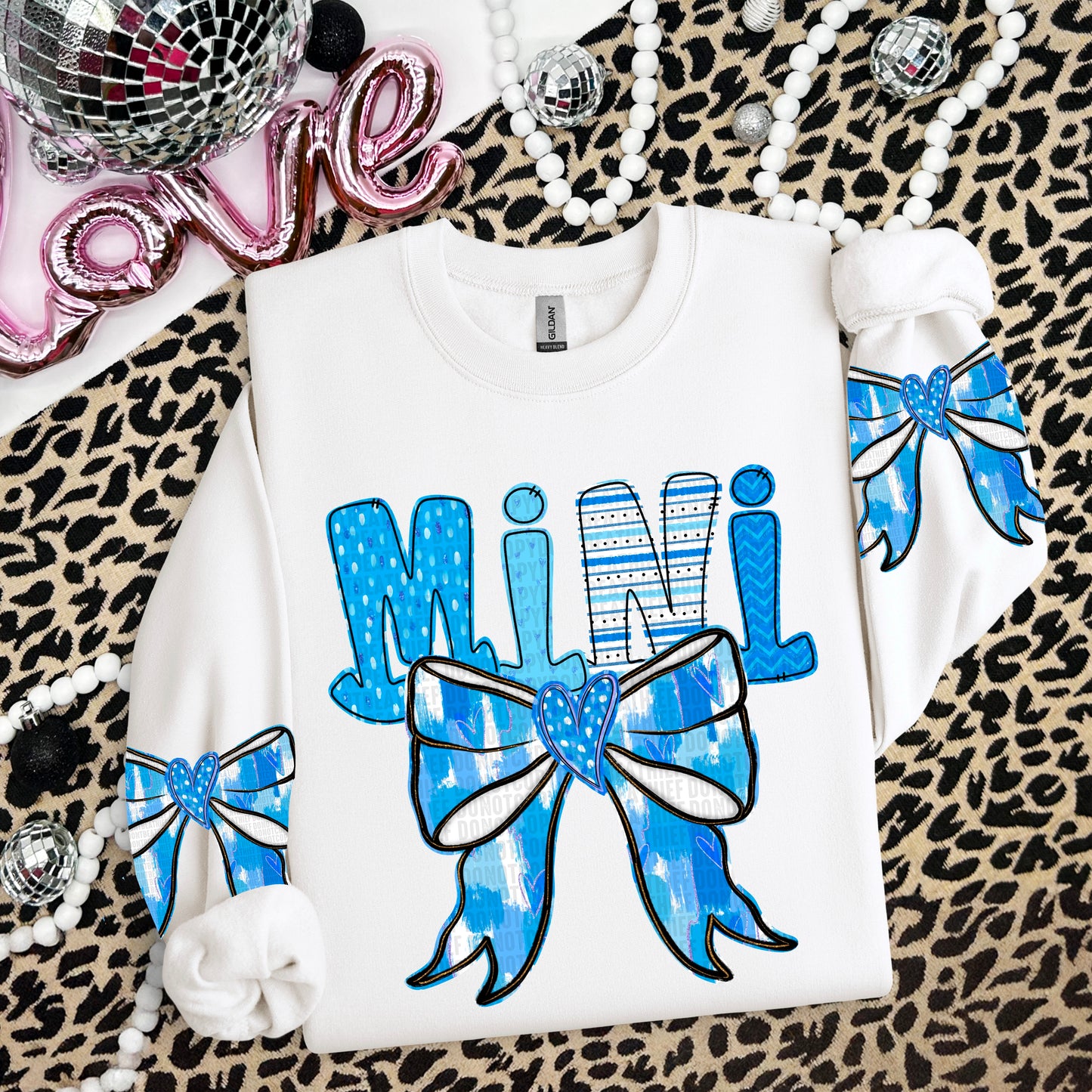 Blue Coquette Valentines Day; Mini