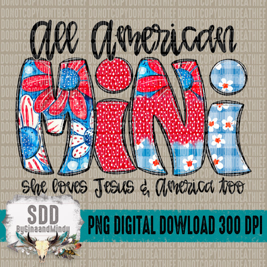 She Loves Jesus & America Too; Mini