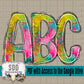 Mixed Media Doodle Alpha Set (1 Set of Uppercase + 0-9)