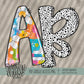 Mixed Media Floral Doodle Alpha (2 Sets Aa-Zz, 0-9, Special Characters)