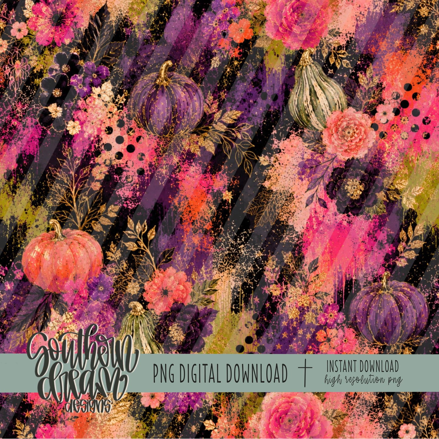 Fall Mixed Media Digital Paper (Not Seamless)