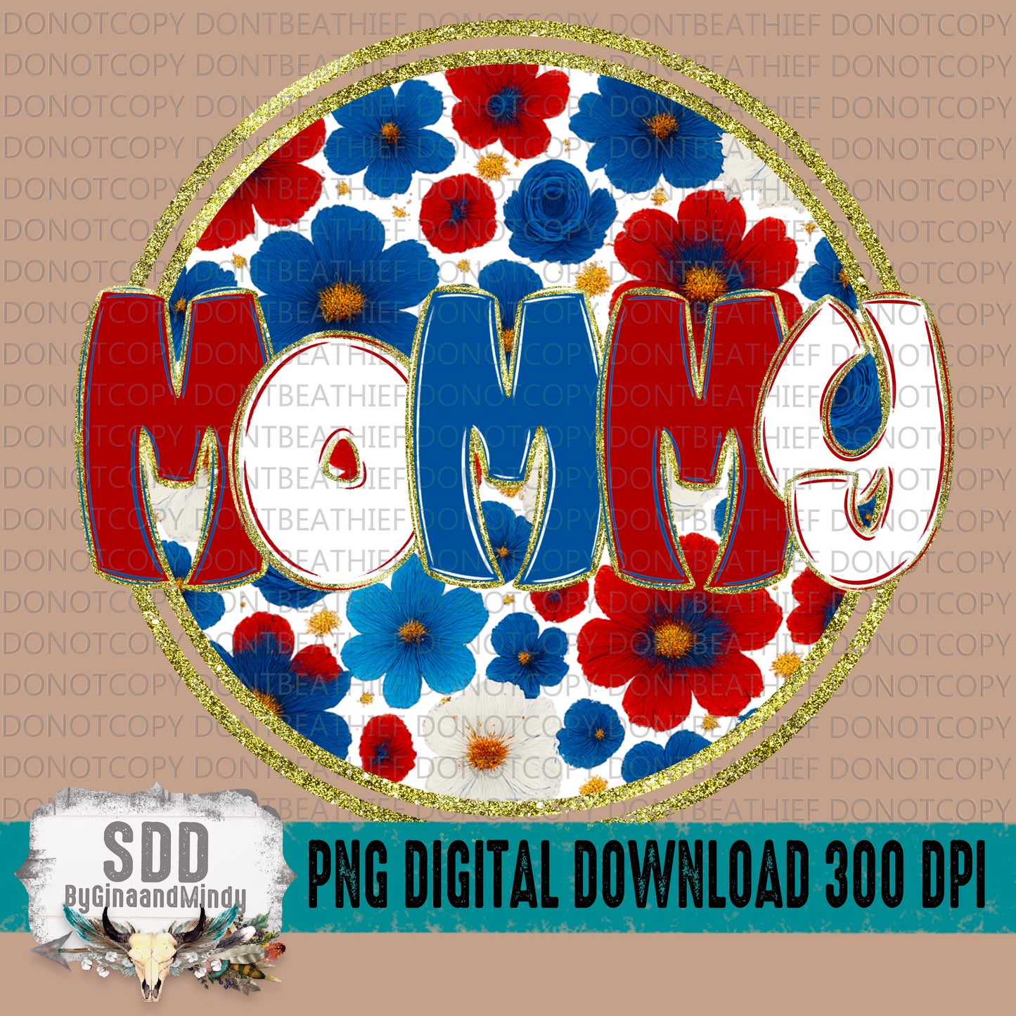 Mommy 4th Floral