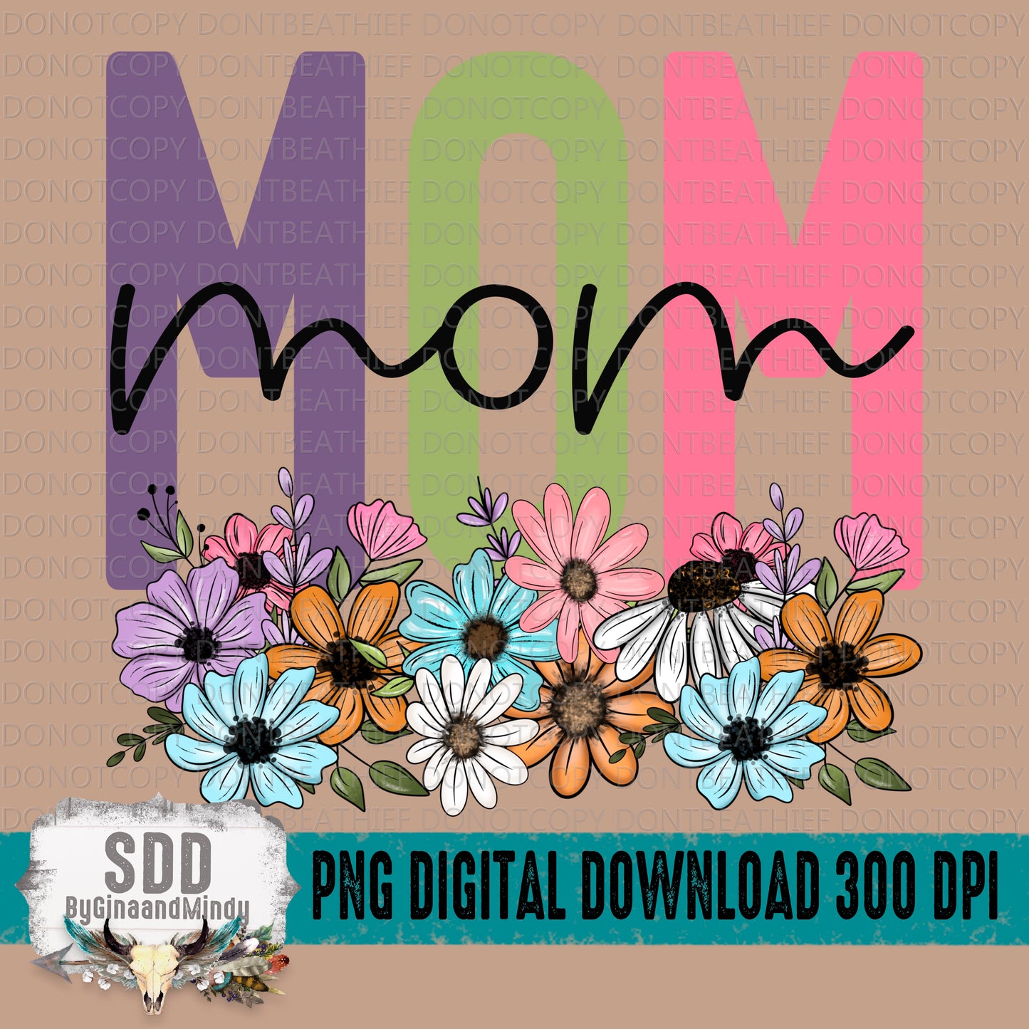 Spring Floral Name Collection; Mom