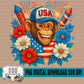 Fourth of July Monkey