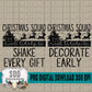 Christmas Squad Bundle of 15 Single Color; Black and White