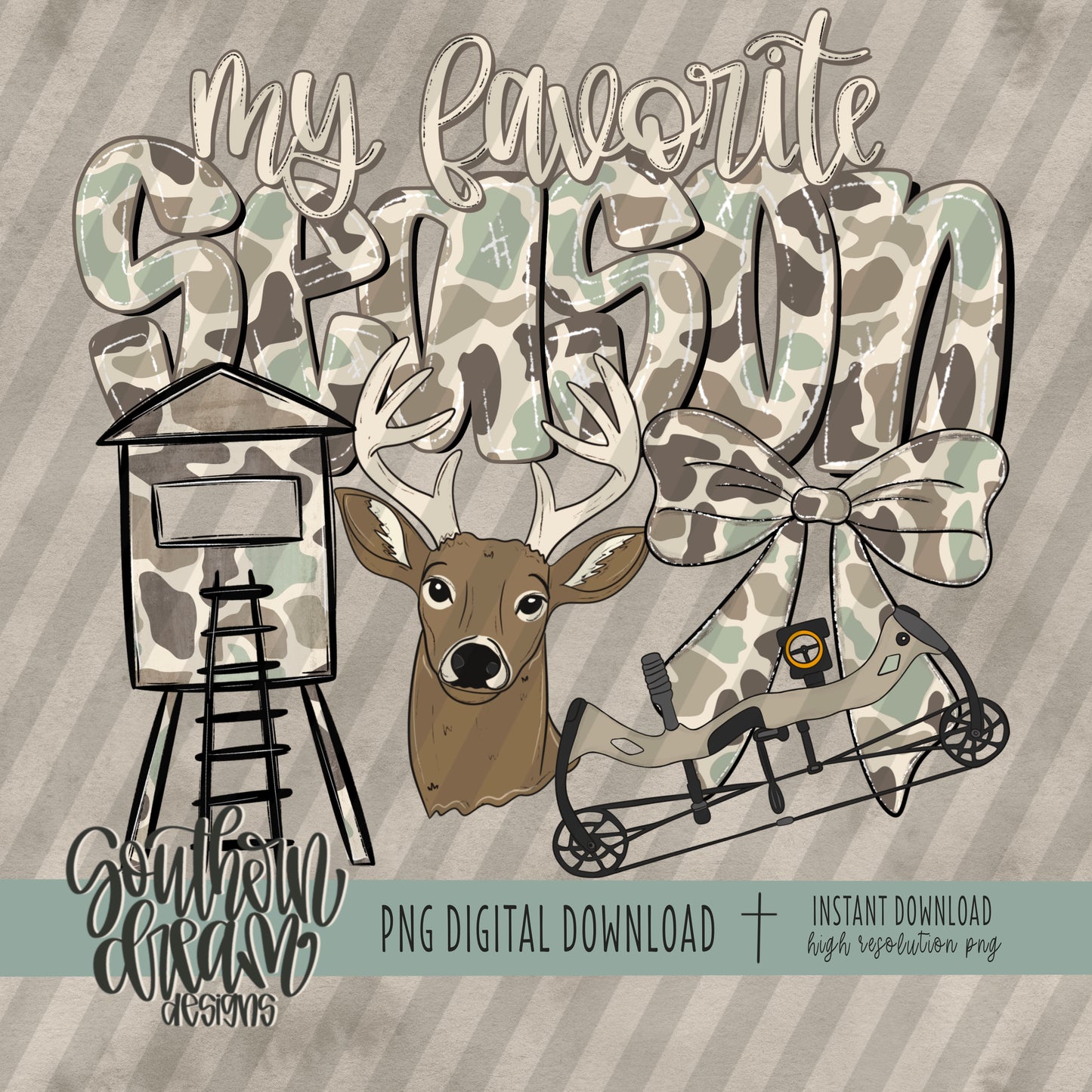 My Favorite Season Deer & Bow