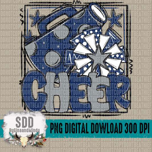 Cheer Bundle; Navy Blue & Grey