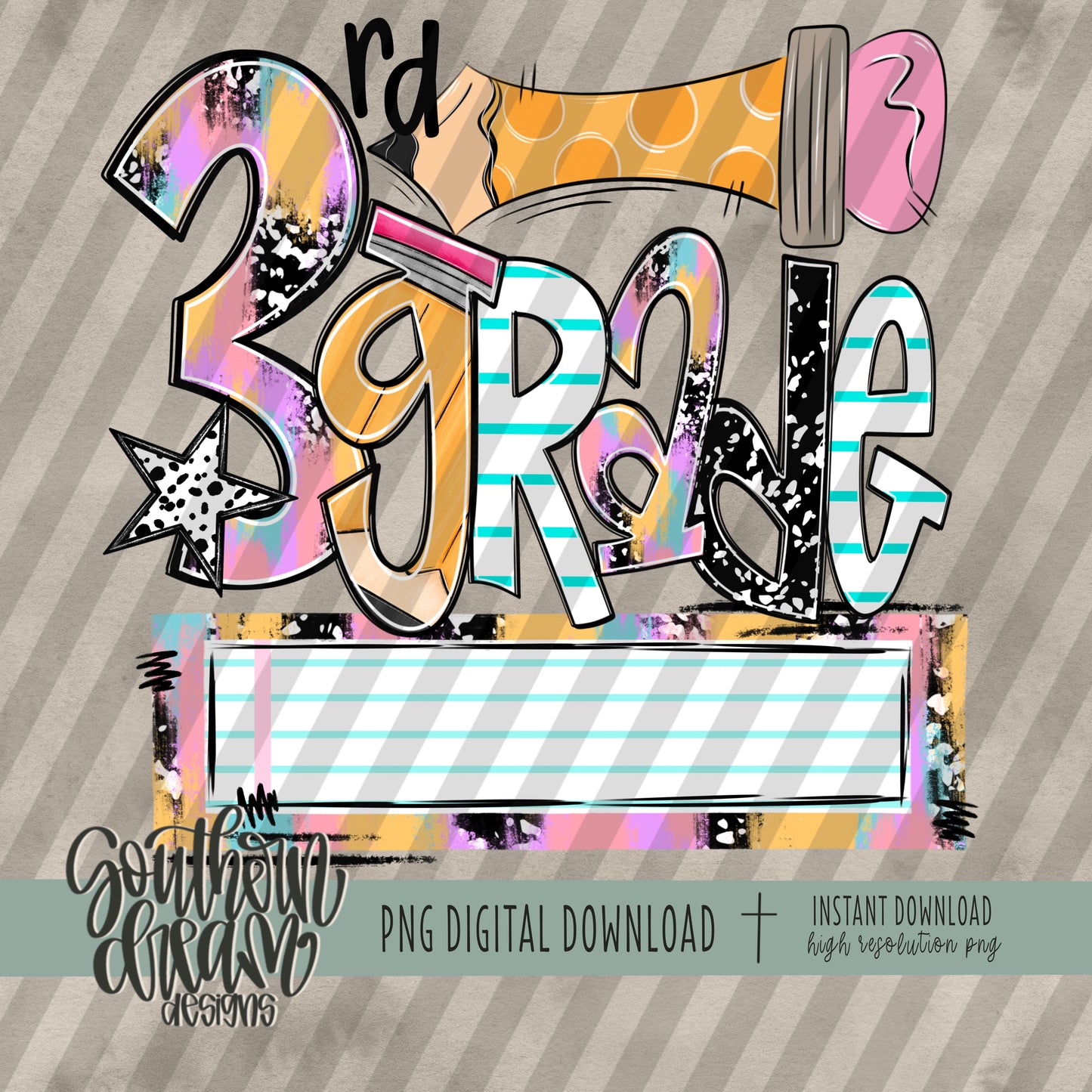 3rd Grade Name Plate