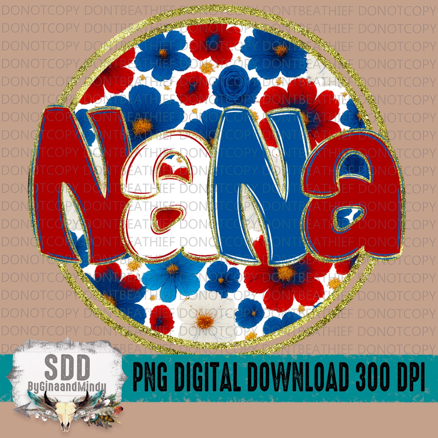 Nana 4th Floral
