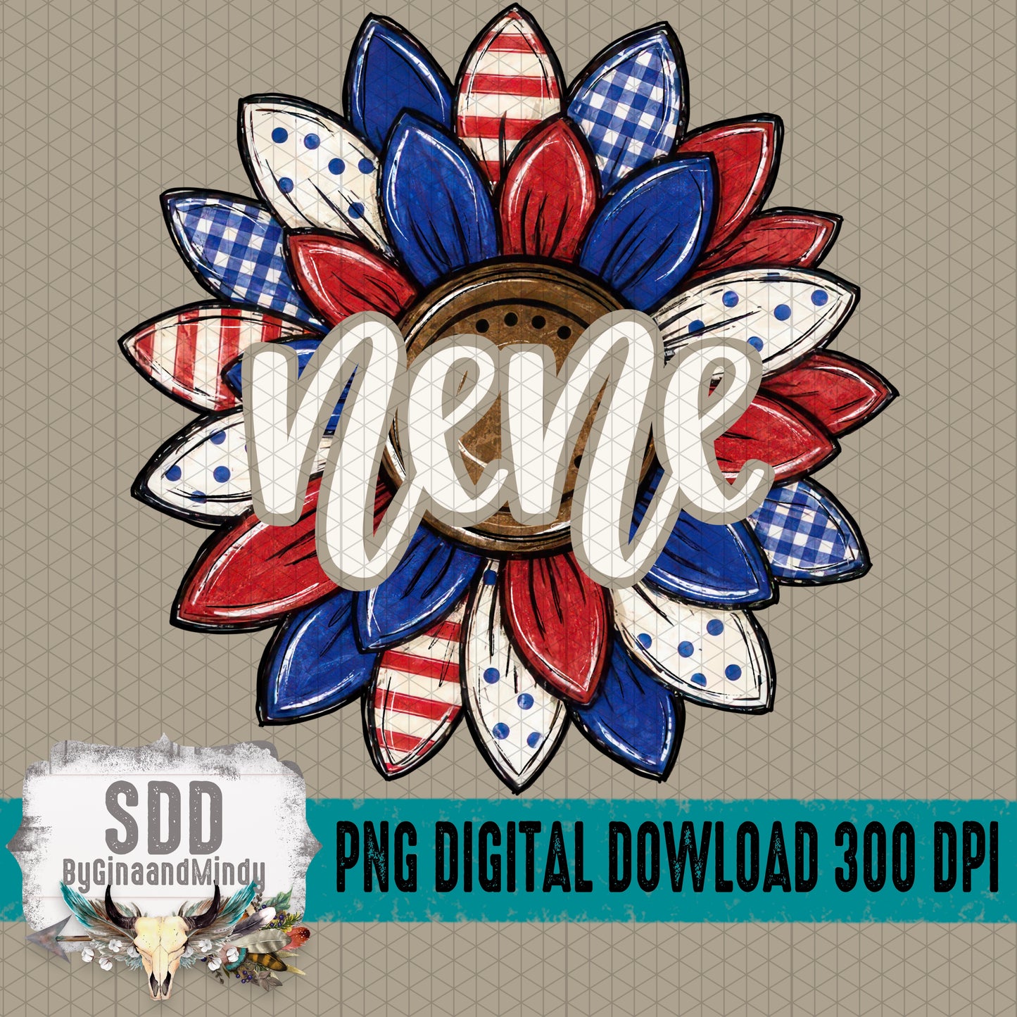Patriotic Sunflower Collection; Nene