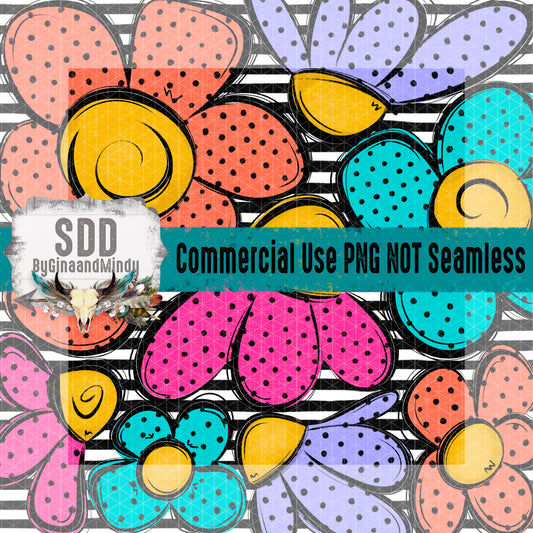 Neon Floral Paper Bundle (Not Seamless)