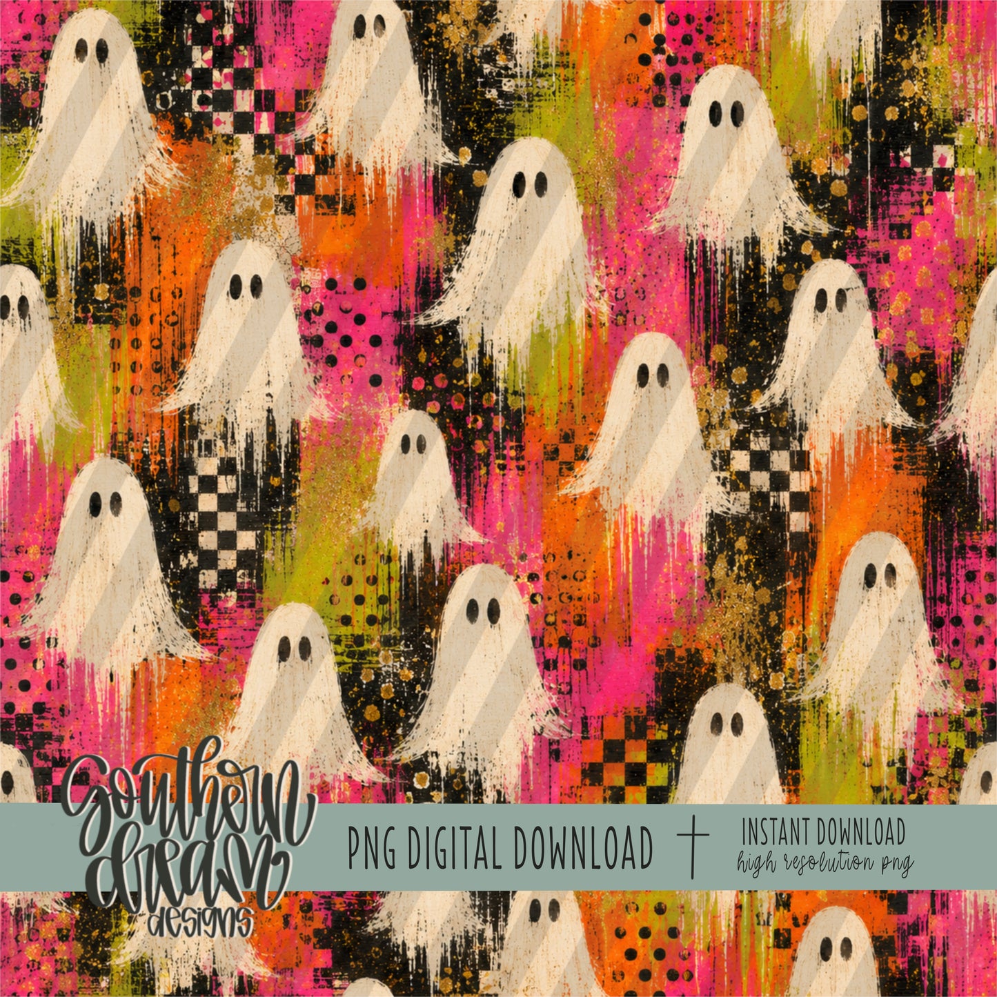 Painted Neons Digital Paper BUNDLE (Not Seamless)