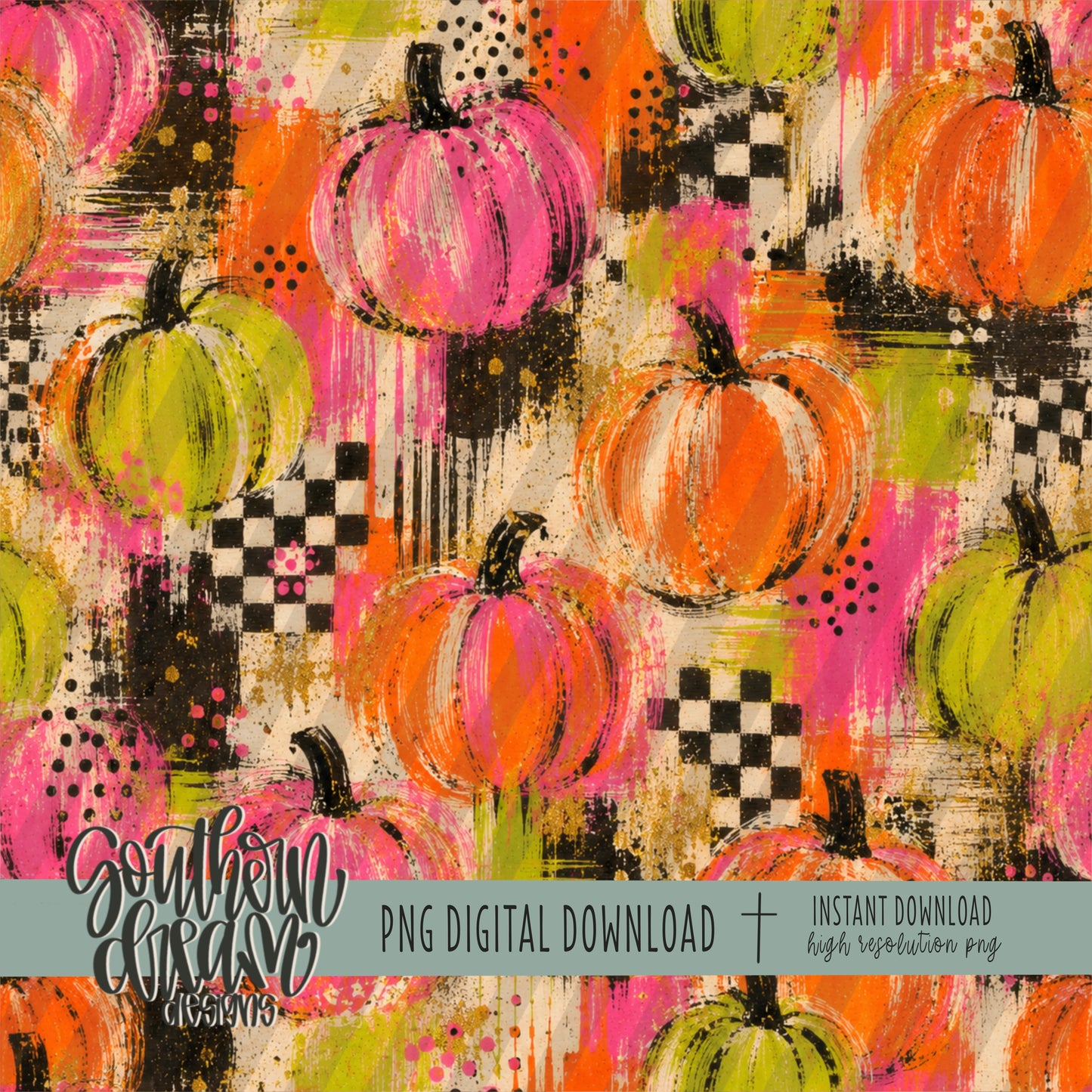 Painted Neons Digital Paper BUNDLE (Not Seamless)