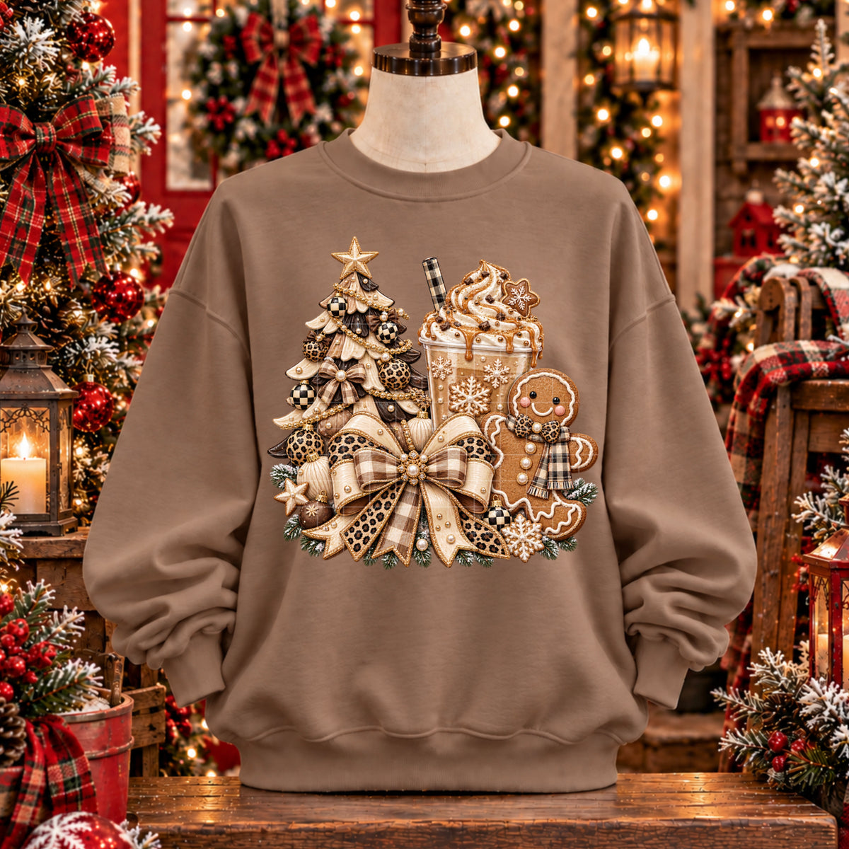 Neutral Christmas Collection Cluster