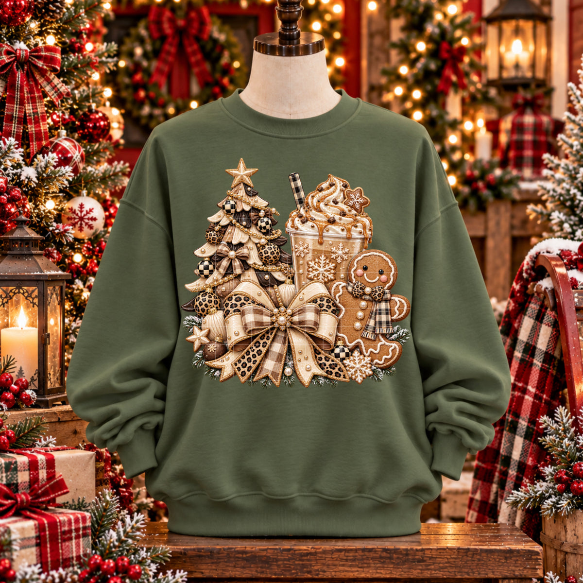 Neutral Christmas Collection Cluster