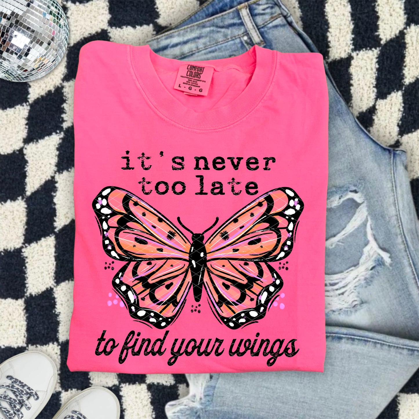 It's Never Too Late to find your wings