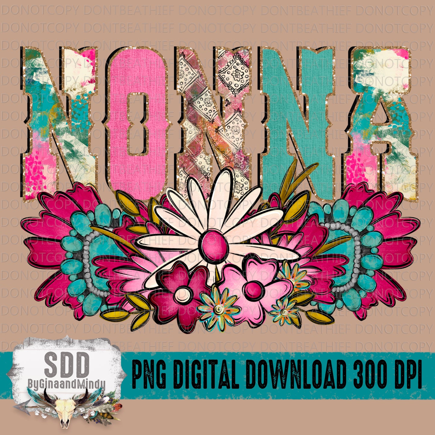 Western Floral Title Name Nonna