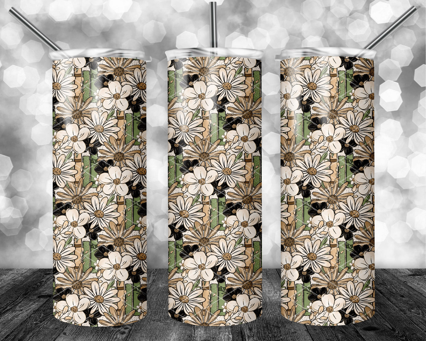 Neutral Florals and Books Seamless Bundle