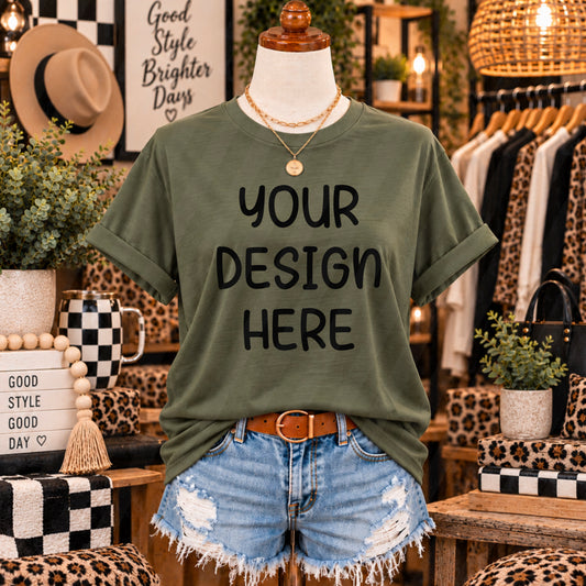 Olive Green Boutique Mannequin Mockup