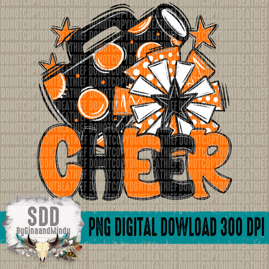 Cheer Bundle; Orange & Black