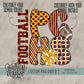 School Initials Football Custom