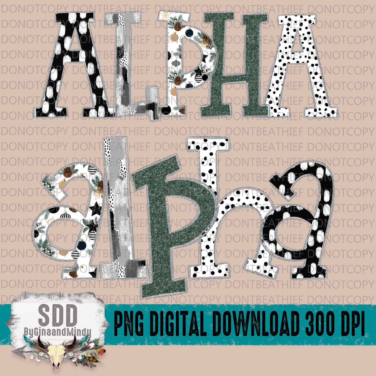 Joy Winter Alpha Letters (5 Sets Uppercase & Lowercase Only)