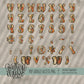 Painted Fall Alpha (4 Sets Aa-Zz, 0-9, Special Characters, Special Shapes)