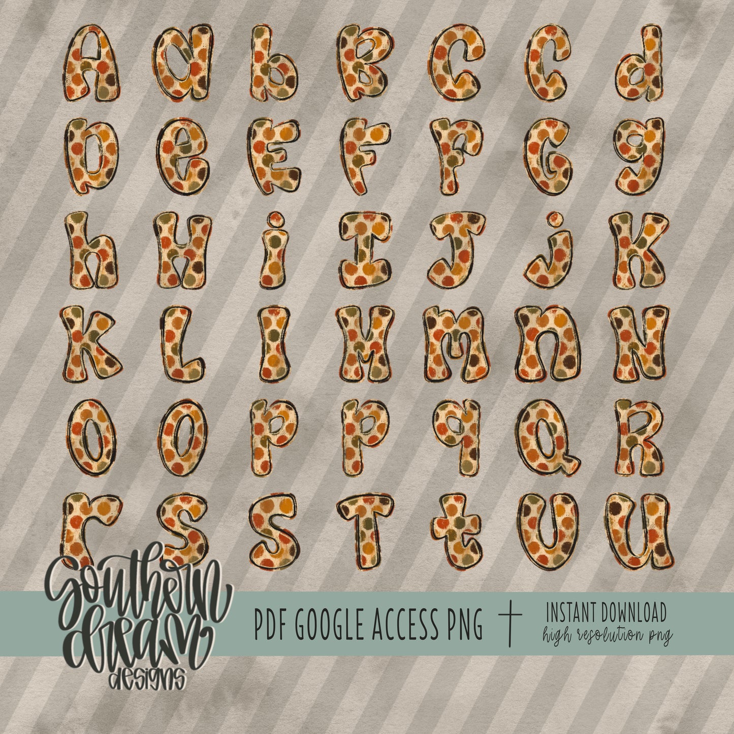 Painted Fall Alpha (4 Sets Aa-Zz, 0-9, Special Characters, Special Shapes)