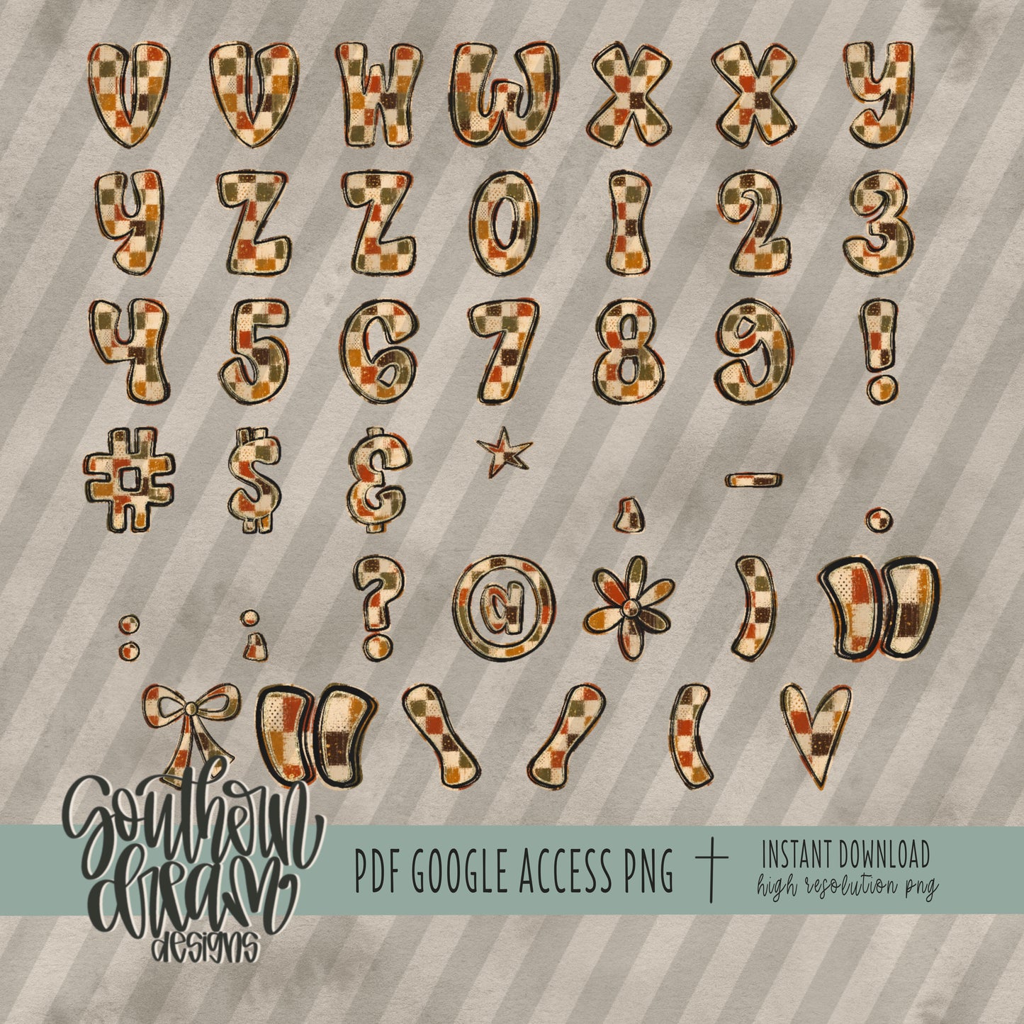 Painted Fall Alpha (4 Sets Aa-Zz, 0-9, Special Characters, Special Shapes)