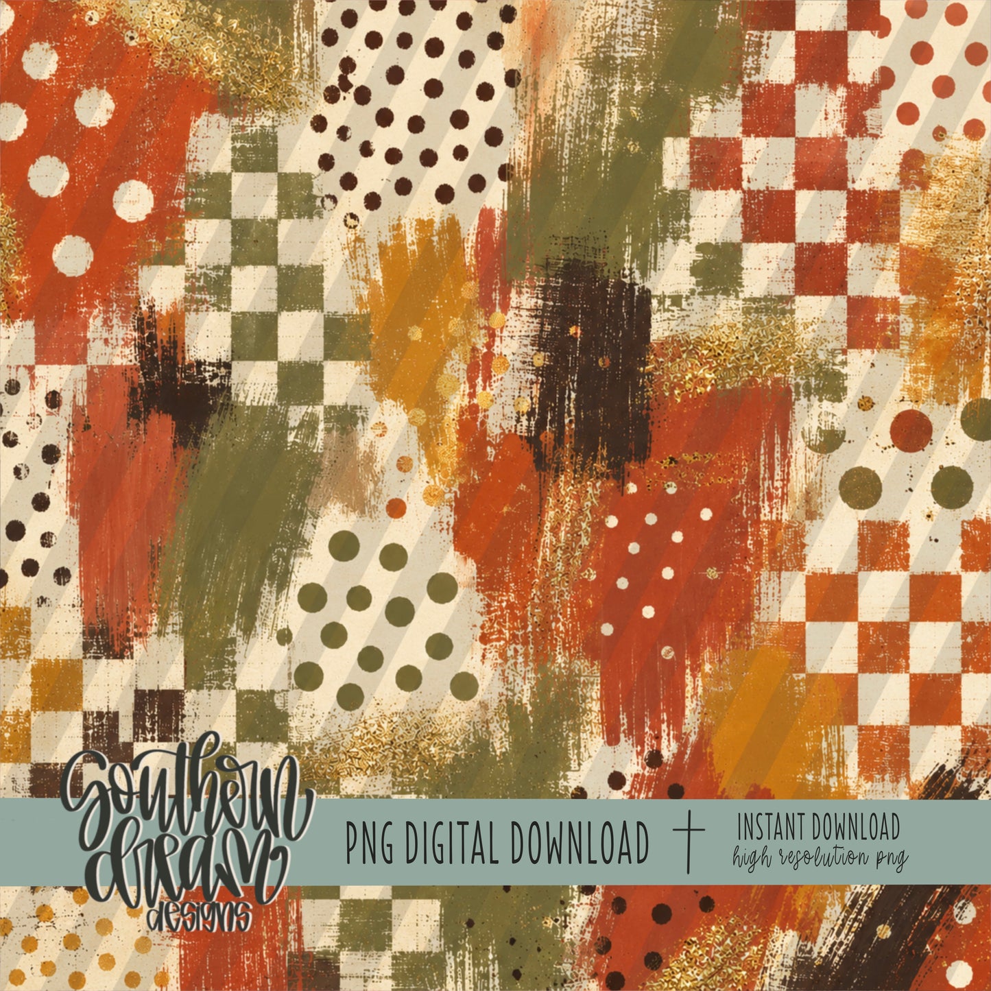 Painted Fall Digital Paper BUNDLE (Not Seamless)