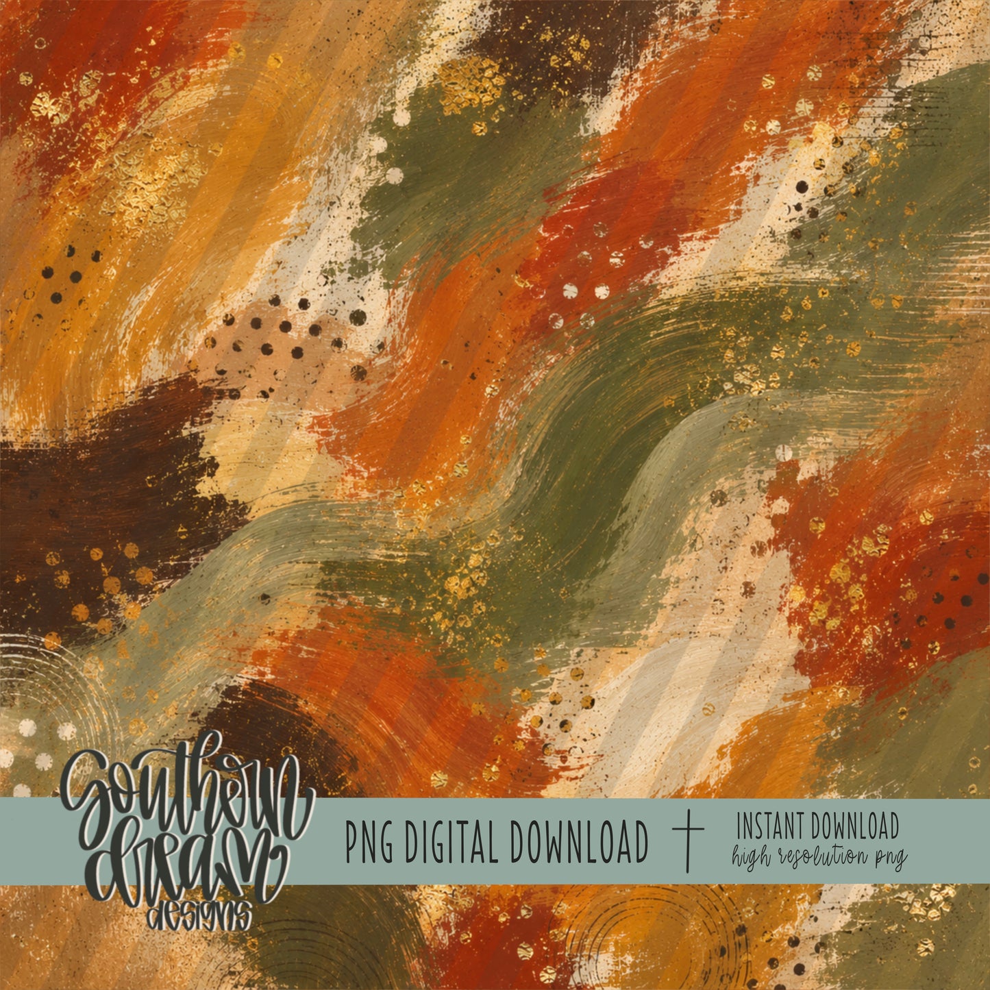 Painted Fall Digital Paper BUNDLE (Not Seamless)